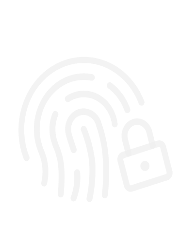 Identity Theft fingerprint and lock logo