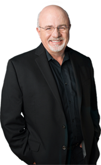 Dave Ramsey wearing a black suit recommends Zander Insurance